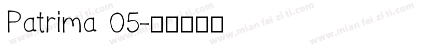 Patrima 05字体转换
